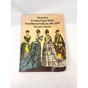 VTG Victorian Fashion Paper Dolls From Harper’s Bazar 1867-1898 Book 1970s Uncut